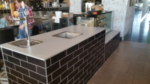 The Last Piece Cafe by Caesarstone Sleek Concrete